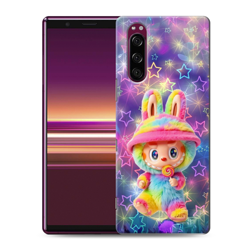Силиконовый чехол на Sony Xperia 5 с принтом Labubu Лабубу Силиконовый чехол на Sony Xperia 5 с принтом Labubu Лабубу