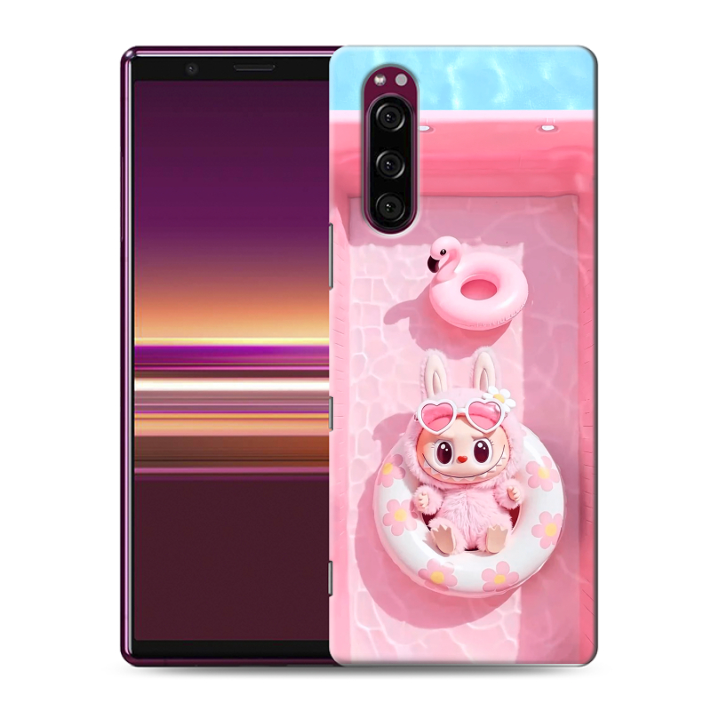 Силиконовый чехол на Sony Xperia 5 с принтом Labubu Лабубу Силиконовый чехол на Sony Xperia 5 с принтом Labubu Лабубу