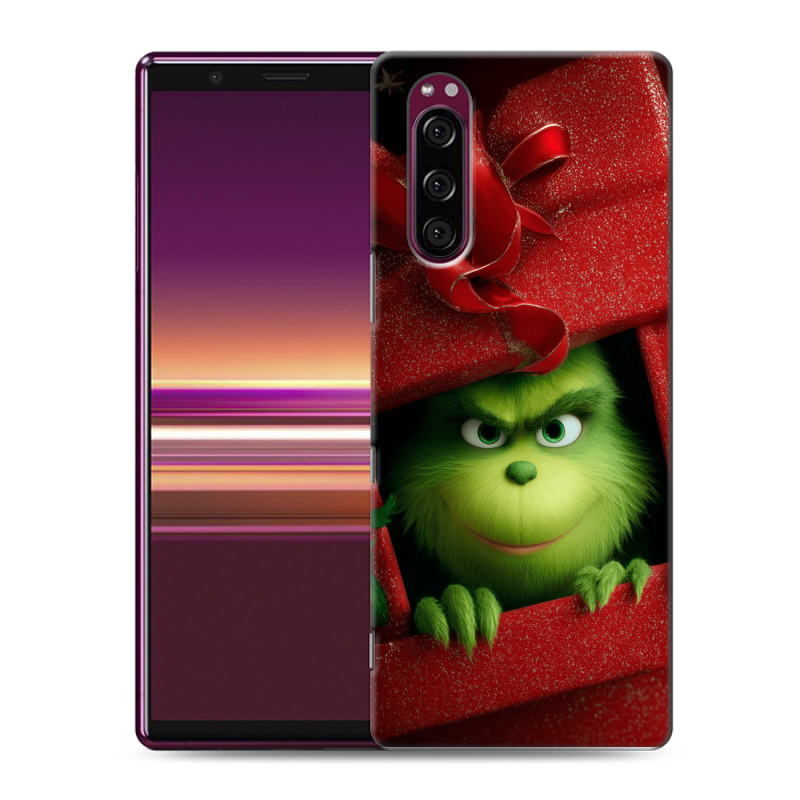 Пластиковый чехол на Sony Xperia 5 с принтом Новый год Пластиковый чехол на Sony Xperia 5 с принтом Новый год