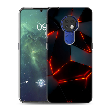Силиконовый чехол на Nokia 6.2 с принтом Яркие абстракции Силиконовый чехол на Nokia 6.2 с принтом Яркие абстракции