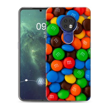 Силиконовый чехол на Nokia 6.2 с принтом Конфеты
