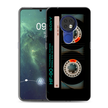 Силиконовый чехол на Nokia 6.2 с принтом Кассета Силиконовый чехол на Nokia 6.2 с принтом Кассета