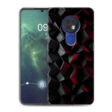 Силиконовый чехол на Nokia 6.2 с принтом Абстракция Силиконовый чехол на Nokia 6.2 с принтом Абстракция