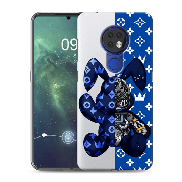 Силиконовый чехол на Nokia 6.2 с принтом Луи робот Силиконовый чехол на Nokia 6.2 с принтом Луи робот