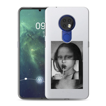 Силиконовый чехол на Nokia 6.2 с принтом Мона Лиза Силиконовый чехол на Nokia 6.2 с принтом Мона Лиза