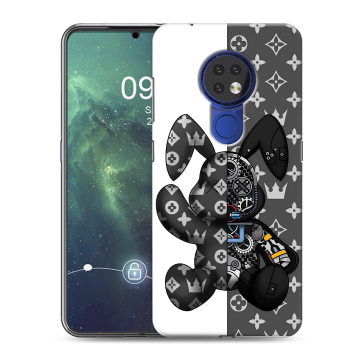 Силиконовый чехол на Nokia 6.2 с принтом Луи робот Силиконовый чехол на Nokia 6.2 с принтом Луи робот