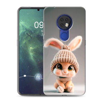 Силиконовый чехол на Nokia 6.2 с принтом Кролик