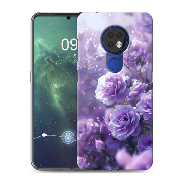 Силиконовый чехол на Nokia 6.2 с принтом Розы цветы