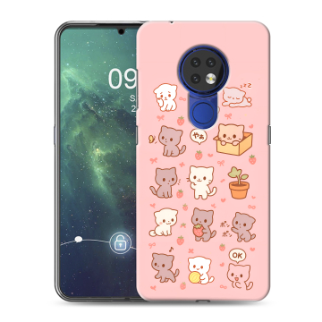 Силиконовый чехол на Nokia 6.2 с принтом Hello Kitty Хелоу Кити Силиконовый чехол на Nokia 6.2 с принтом Hello Kitty Хелоу Кити