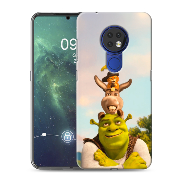 Силиконовый чехол на Nokia 6.2 с принтом Шрек Shrek