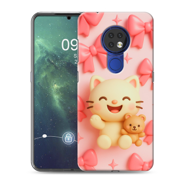 Силиконовый чехол на Nokia 6.2 с принтом для девочек Силиконовый чехол на Nokia 6.2 с принтом для девочек