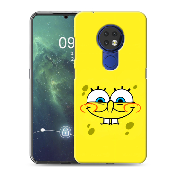 Силиконовый чехол на Nokia 6.2 с принтом спанчбоб спанч боб Силиконовый чехол на Nokia 6.2 с принтом спанчбоб спанч боб