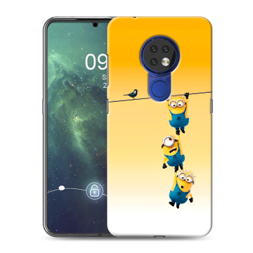Силиконовый чехол на Nokia 6.2 с принтом Миньоны Силиконовый чехол на Nokia 6.2 с принтом Миньоны