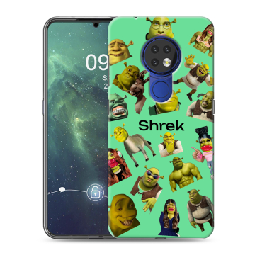 Силиконовый чехол на Nokia 6.2 с принтом Шрек Shrek