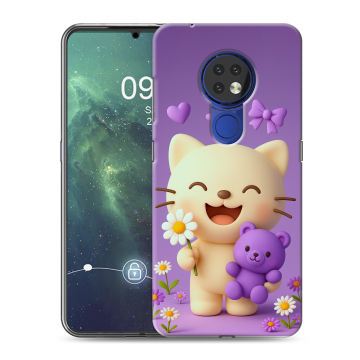 Силиконовый чехол на Nokia 6.2 с принтом для девочек Силиконовый чехол на Nokia 6.2 с принтом для девочек