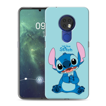 Силиконовый чехол на Nokia 6.2 с принтом Лило и Стич Силиконовый чехол на Nokia 6.2 с принтом Лило и Стич
