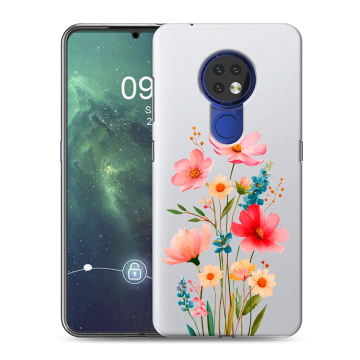 Силиконовый чехол на Nokia 6.2 с принтом Цветы
