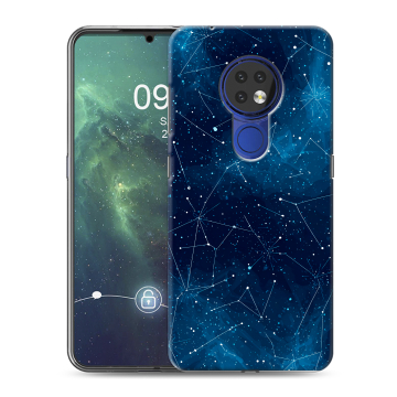 Силиконовый чехол на Nokia 6.2 с принтом Космос звезды