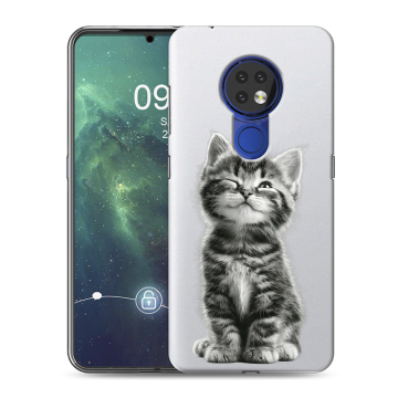 Силиконовый чехол на Nokia 6.2 с принтом Котенок Силиконовый чехол на Nokia 6.2 с принтом Котенок