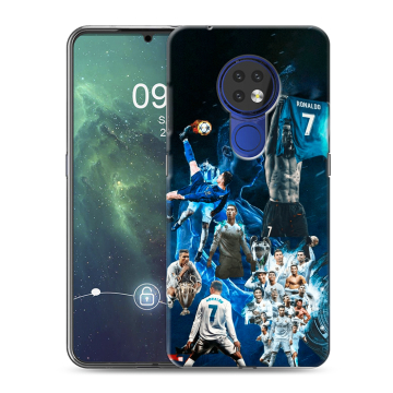Силиконовый чехол на Nokia 6.2 с принтом Реал Роналдо