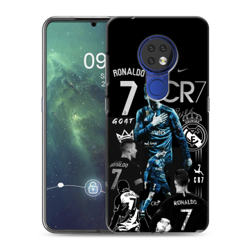 Силиконовый чехол на Nokia 6.2 с принтом Реал Роналдо Силиконовый чехол на Nokia 6.2 с принтом Реал Роналдо