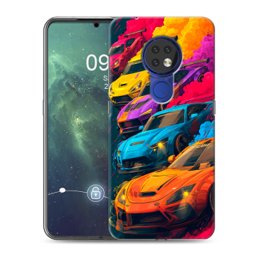 Силиконовый чехол на Nokia 6.2 с принтом Тачки Силиконовый чехол на Nokia 6.2 с принтом Тачки