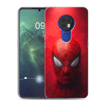 Силиконовый чехол на Nokia 6.2 с принтом Spiderman Человек паук Силиконовый чехол на Nokia 6.2 с принтом Spiderman Человек паук