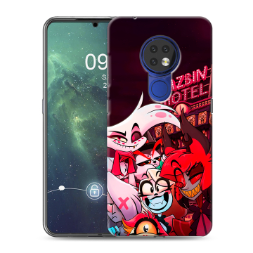 Силиконовый чехол на Nokia 6.2 с принтом Hazbin Hotel Отель Хазбин Силиконовый чехол на Nokia 6.2 с принтом Hazbin Hotel Отель Хазбин