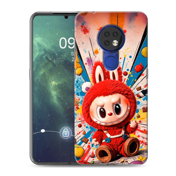 Силиконовый чехол на Nokia 6.2 с принтом Labubu Лабубу Силиконовый чехол на Nokia 6.2 с принтом Labubu Лабубу