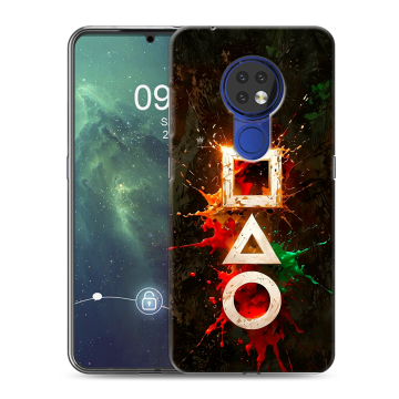 Силиконовый чехол на Nokia 6.2 с принтом Squid Game Игра кальмара Силиконовый чехол на Nokia 6.2 с принтом Squid Game Игра кальмара