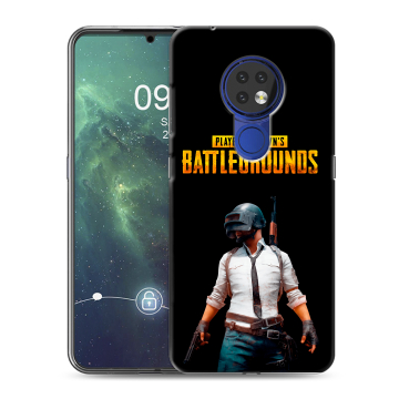 Силиконовый чехол на Nokia 6.2 с принтом PUGB ПАГБ Силиконовый чехол на Nokia 6.2 с принтом PUGB ПАГБ