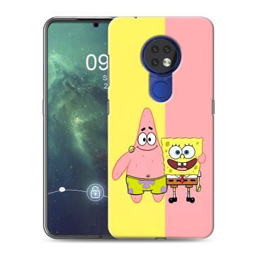Силиконовый чехол на Nokia 6.2 с принтом Спанч боб Спанчбоб Силиконовый чехол на Nokia 6.2 с принтом Спанч боб Спанчбоб