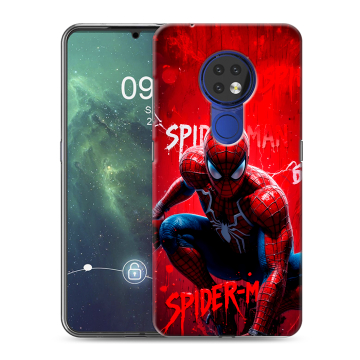 Силиконовый чехол на Nokia 6.2 с принтом Spiderman Человек паук
