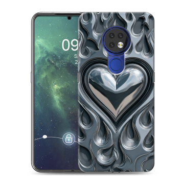 Силиконовый чехол на Nokia 6.2 с принтом Y2K Силиконовый чехол на Nokia 6.2 с принтом Y2K