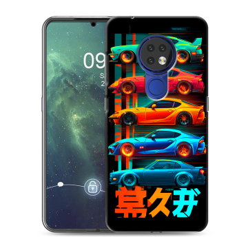 Силиконовый чехол на Nokia 6.2 с принтом машины тачки