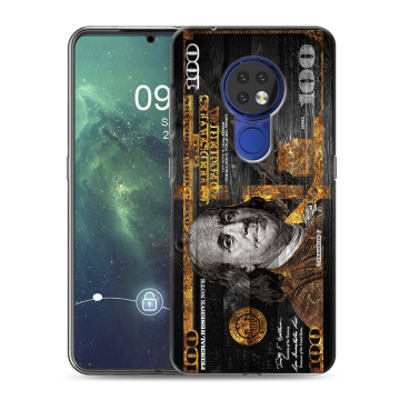 Силиконовый чехол на Nokia 6.2 с принтом Доллар деньги Силиконовый чехол на Nokia 6.2 с принтом Доллар деньги