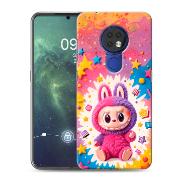 Силиконовый чехол на Nokia 6.2 с принтом Labubu Лабубу Силиконовый чехол на Nokia 6.2 с принтом Labubu Лабубу