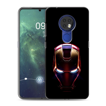 Силиконовый чехол на Nokia 6.2 с принтом IronMan Железный человек Силиконовый чехол на Nokia 6.2 с принтом IronMan Железный человек