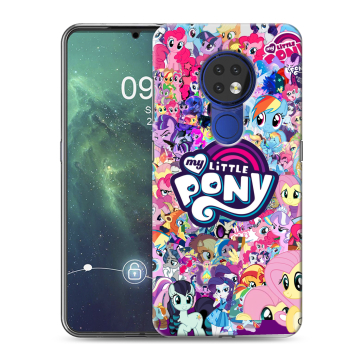 Силиконовый чехол на Nokia 6.2 с принтом My little pony Дружба чудо Силиконовый чехол на Nokia 6.2 с принтом My little pony Дружба чудо