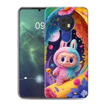Силиконовый чехол на Nokia 6.2 с принтом Labubu Лабубу Силиконовый чехол на Nokia 6.2 с принтом Labubu Лабубу