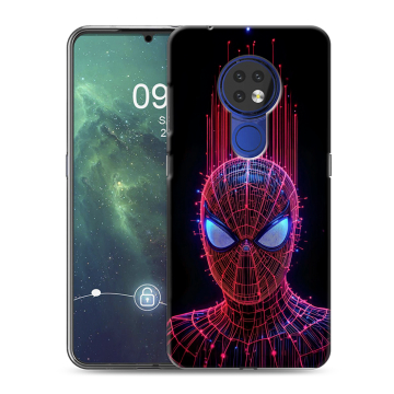 Силиконовый чехол на Nokia 6.2 с принтом Spiderman Человек паук Силиконовый чехол на Nokia 6.2 с принтом Spiderman Человек паук