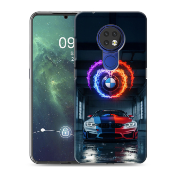 Силиконовый чехол на Nokia 6.2 с принтом BMW БМВ Силиконовый чехол на Nokia 6.2 с принтом BMW БМВ