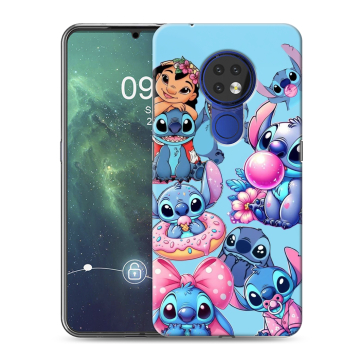 Силиконовый чехол на Nokia 6.2 с принтом Лило и Стич Силиконовый чехол на Nokia 6.2 с принтом Лило и Стич