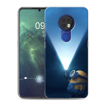Силиконовый чехол на Nokia 6.2 с принтом Миньоны Силиконовый чехол на Nokia 6.2 с принтом Миньоны