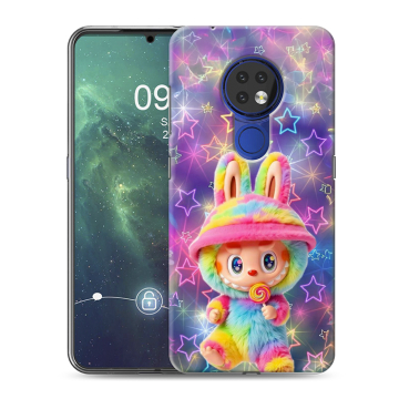 Силиконовый чехол на Nokia 6.2 с принтом Labubu Лабубу Силиконовый чехол на Nokia 6.2 с принтом Labubu Лабубу
