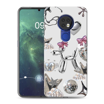 Силиконовый чехол на Nokia 6.2 с принтом Y2K Силиконовый чехол на Nokia 6.2 с принтом Y2K