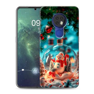 Силиконовый чехол на Nokia 6.2 с принтом Новый год