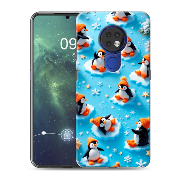 Силиконовый чехол на Nokia 6.2 с принтом Новый год