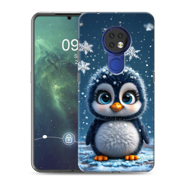 Силиконовый чехол на Nokia 6.2 с принтом Новый год