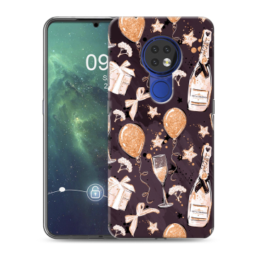 Силиконовый чехол на Nokia 6.2 с принтом Новый год